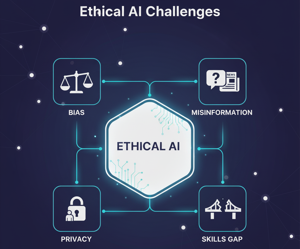 Ethical AI Challenges Diagram